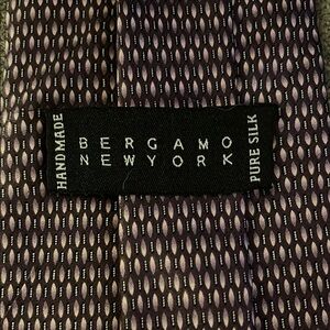Brioni Black and Purple Silk Tie with Micro-Pattern